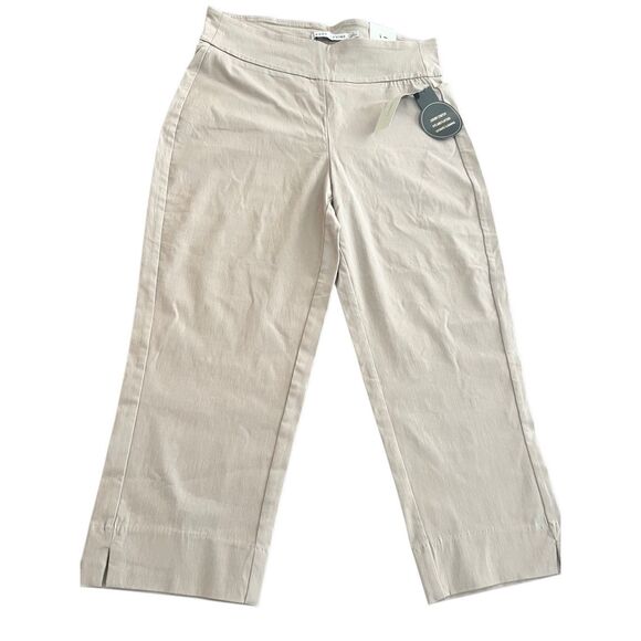 Larry Levine Sliming 369 Stretch Khaki capris Pants Size 10 - Picture 4 of 8